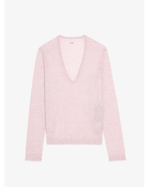 Zadig & Voltaire Multicolor Rivy Jumper 100% Cashmere