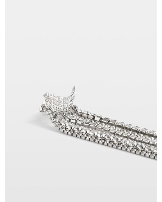 Zadig & Voltaire White Rock Node Drop Earrings