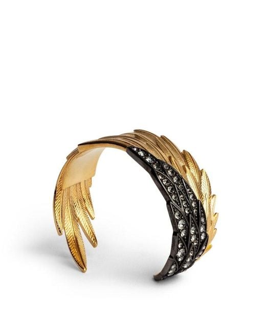 Zadig & Voltaire Metallic Rock Feather Bracelet