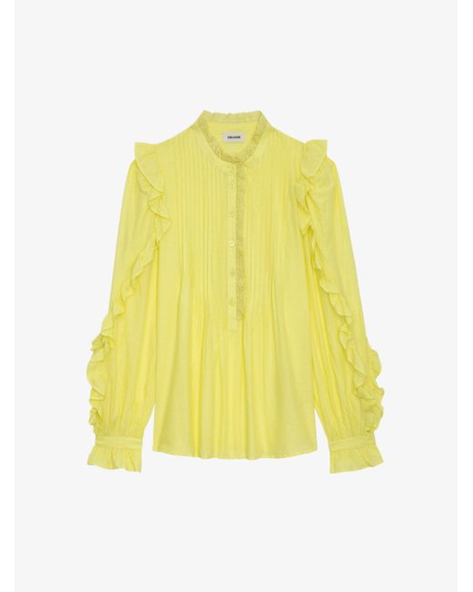 Zadig & Voltaire Yellow Timmy Blouse