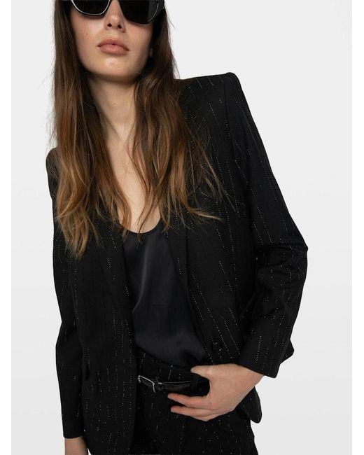 Zadig & Voltaire Black Valse Blazer
