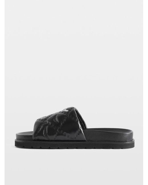 Zadig & Voltaire Black Mules Teddy Bare Vintage