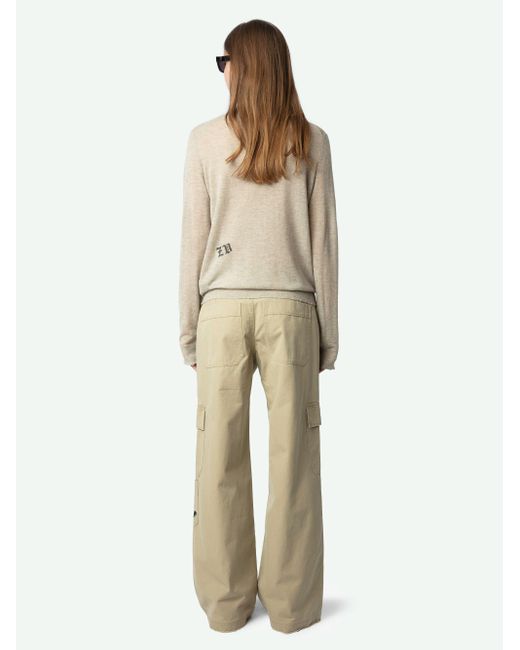 Jersey Ivy 100% Cachemira Zadig & Voltaire de color White