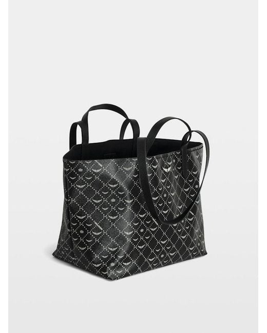 Zadig & Voltaire Black Z Shopper Xl Monogram Bag