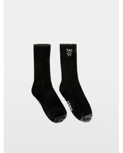 Zadig & Voltaire Black Set Of 2 Pairs Of Socks From Head To Toe