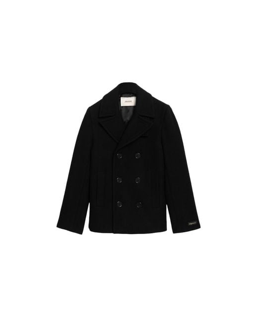 Zadig & Voltaire Black Mollys Coat for men