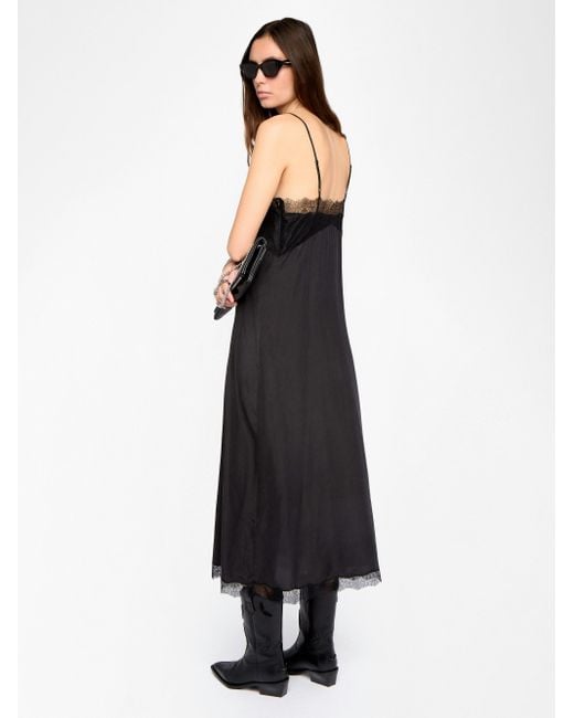 Vestido Ridar 100% Seda Zadig & Voltaire de color Black