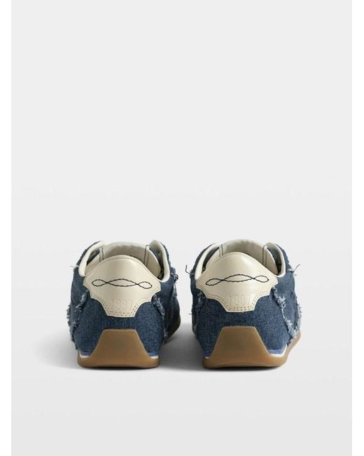 Zadig & Voltaire Blue Trainers Zv Dance