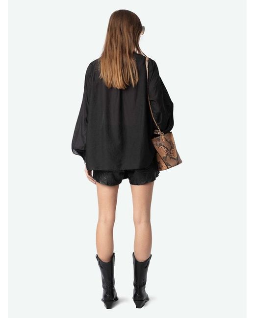 Zadig & Voltaire Black Troene Blouse
