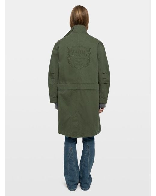 Zadig & Voltaire Green Kadri Parka