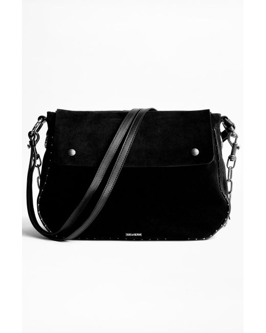 Zadig & Voltaire Kate Xl Suede Bag in Black Lyst