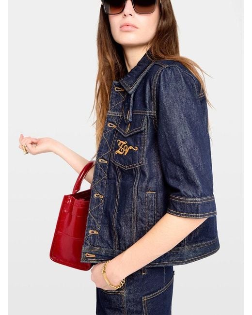 Zadig & Voltaire Blue Kyo Denim Jacket