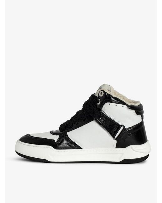 Zadig & Voltaire White Wings High-Top Sneakers