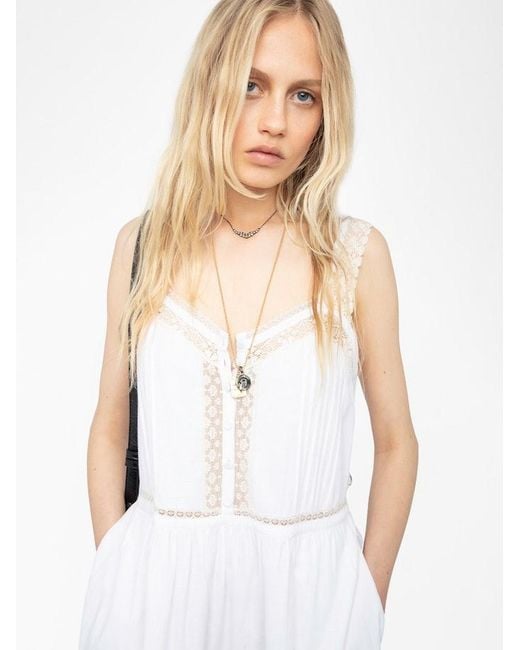 Zadig & Voltaire White Relite Tomboy Dress
