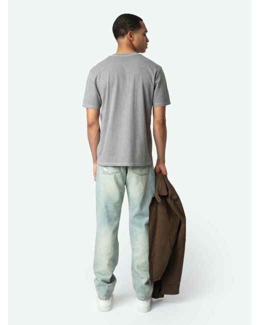 Camiseta Tommy Zadig & Voltaire de hombre de color Gray