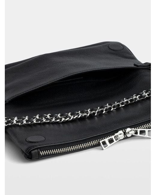 Zadig & Voltaire Black Rock Clutch Bag