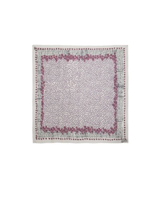 Zadig & Voltaire Purple Kerry Hearts Scarf