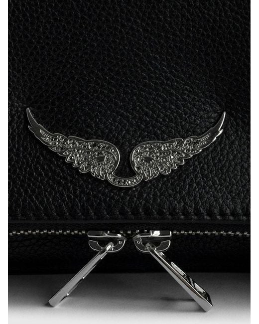 Zadig & Voltaire Black Rock Clutch Bag