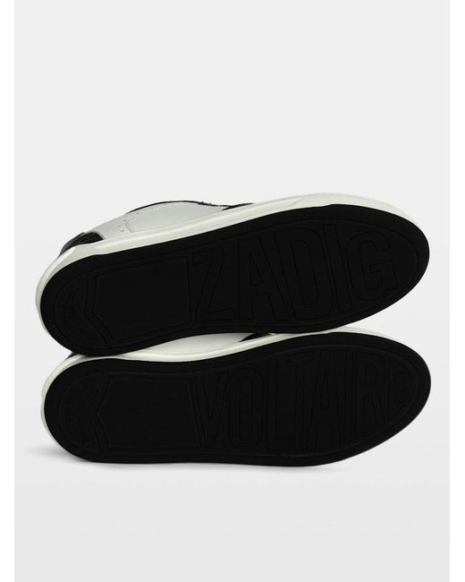 Zadig & Voltaire Black Low-Top Wings Trainers for men