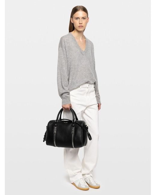 Zadig & Voltaire Black Sunny Medium Studs Bag