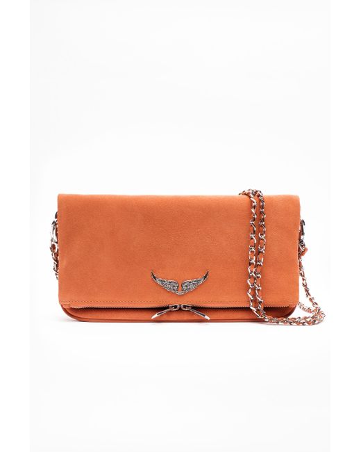 Zadig & Voltaire Rock Suede Bag in Orange Lyst UK