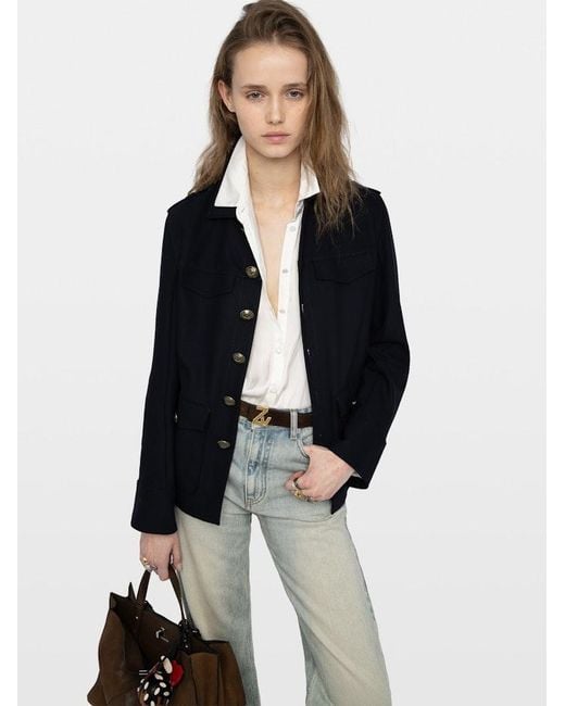 Zadig & Voltaire Blue Veraman Blazer