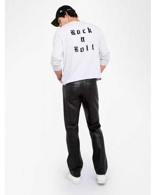 Zadig & Voltaire White Monsatir Henley T-Shirt for men