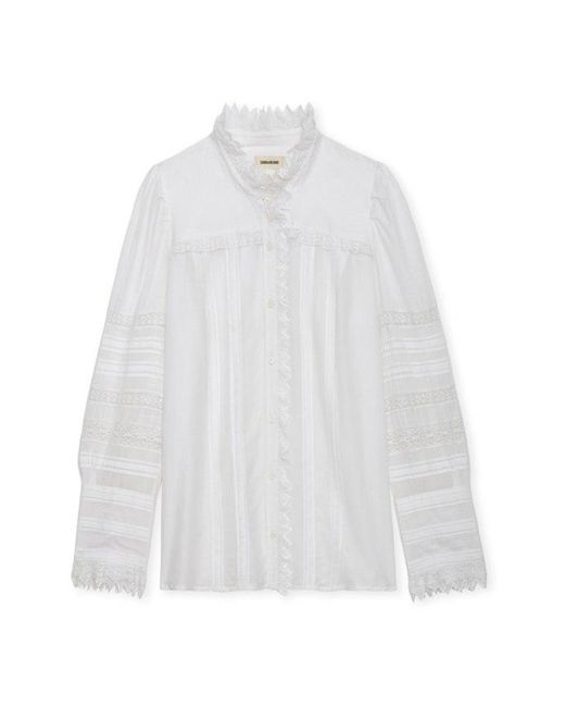 Blusa Trevy Zadig & Voltaire de color White