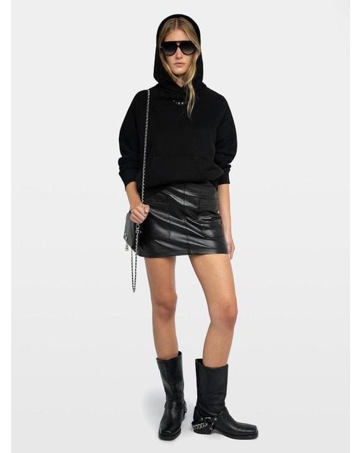 Zadig & Voltaire Black Georgy Diamante Wings Sweatshirt