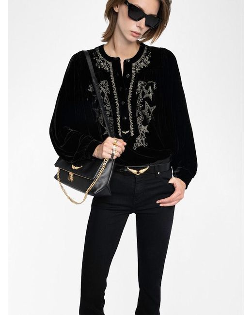 Zadig & Voltaire Black Tigy Blouse