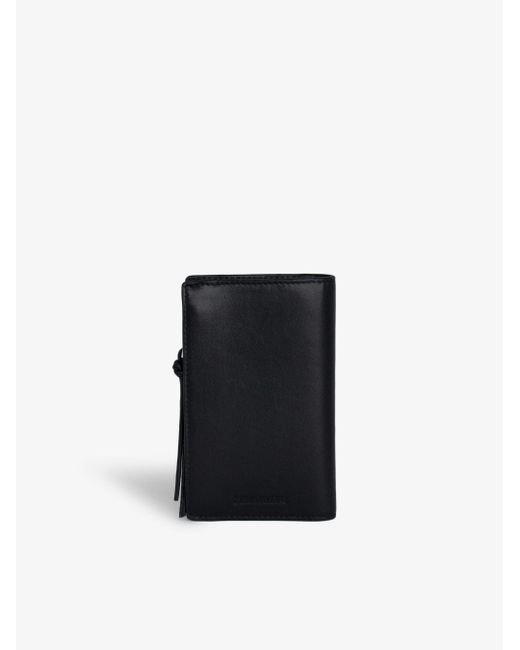 Zadig & Voltaire Black Compact Eternal Card Holder