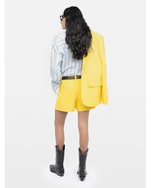 Zadig & Voltaire Yellow Shorts Sidou