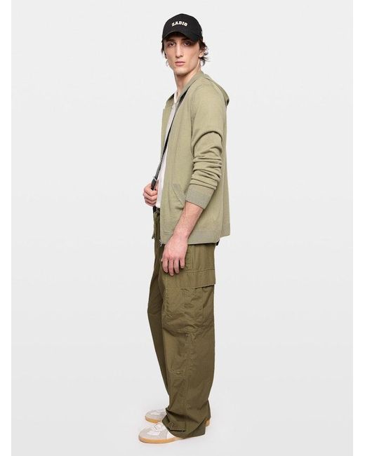 Zadig & Voltaire Cardigan Clash 100% Wolle in Green für Herren
