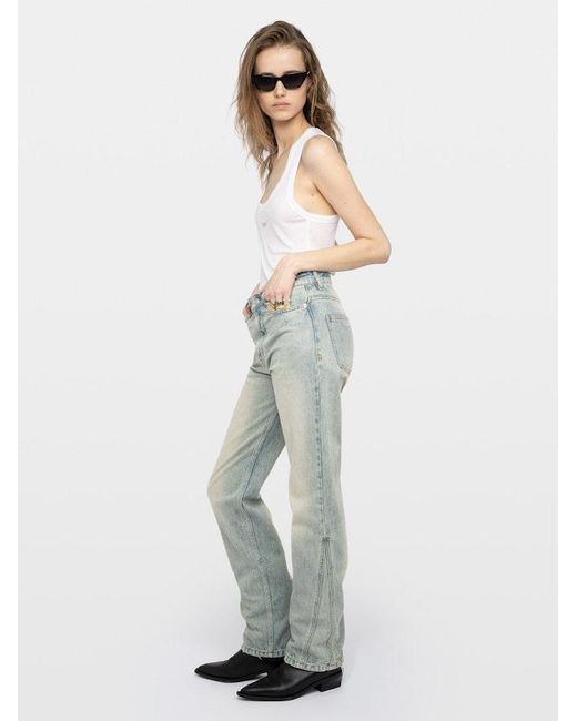 Zadig & Voltaire Gray Ete Jeans