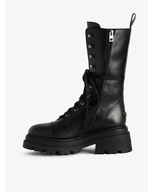 Zadig & Voltaire Black Hohe Stiefeletten Ride
