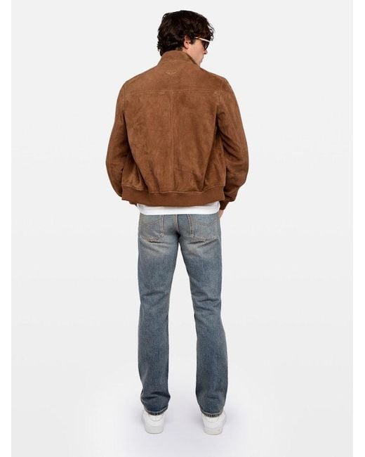 Zadig & Voltaire Brown Lonni Button Suede Jacket for men