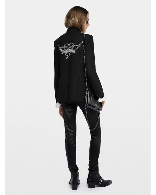 Zadig & Voltaire Black Verysa Blazer