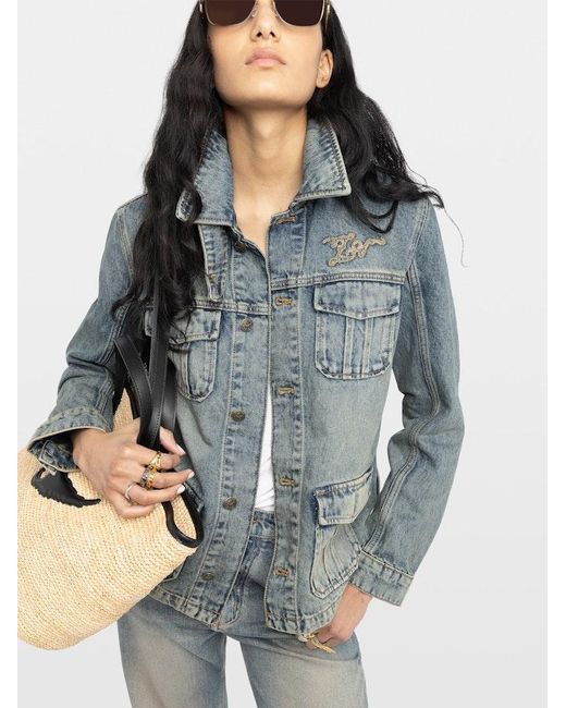 Zadig & Voltaire Blue Jacket Lienna Denim