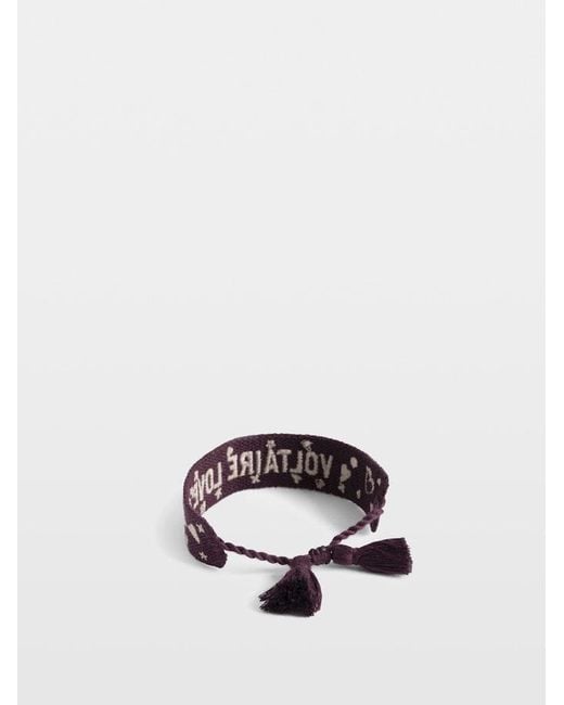 Zadig & Voltaire White Zadig Woven Voltaire Bracelet