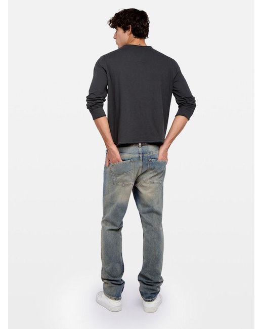 Zadig & Voltaire Blue Monsatir Henley T-Shirt for men