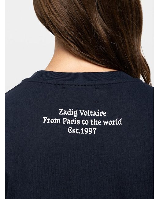 Zadig & Voltaire Blue Walko T-Shirt