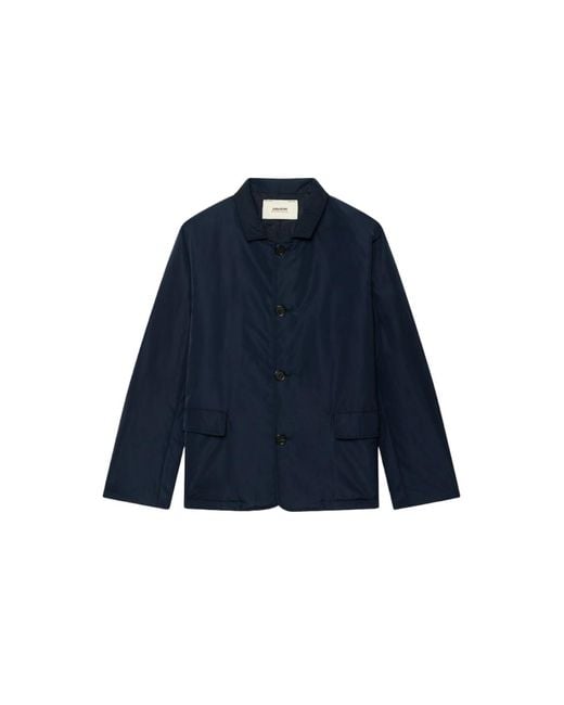 Zadig & Voltaire Blue Kleo Puffer Jacket for men