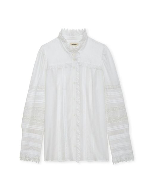 Zadig & Voltaire White Trevy Blouse