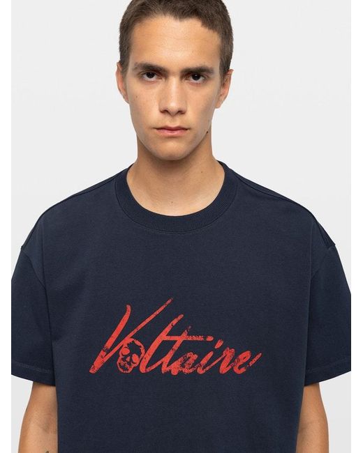 Zadig & Voltaire Blue Teddy T-Shirt for men