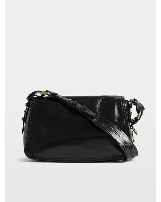 Zadig & Voltaire Black Le Zouzou Vintage Patent Bag