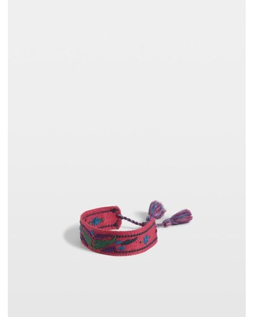 Zadig & Voltaire Purple Zadig Wings Woven Bracelet