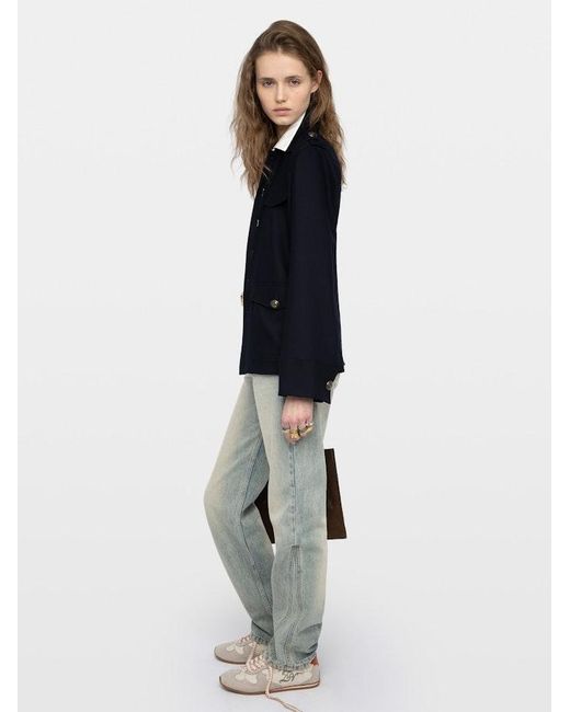 Zadig & Voltaire Blue Veraman Blazer