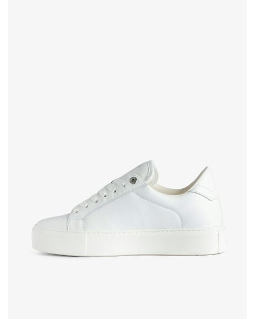 Zadig & Voltaire White La Flash Chunky-sole Low-top Leather Trainers