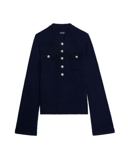 V-Neck Knitwear Zadig & Voltaire en coloris Blue