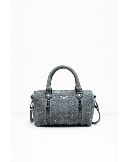 Zadig & Voltaire Multicolor Xs Sunny Studs Suede Bag